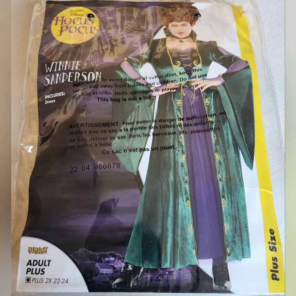 Disney Hocus Pocus Costume  2X Winnie Sanderson - Picture 8 of 12